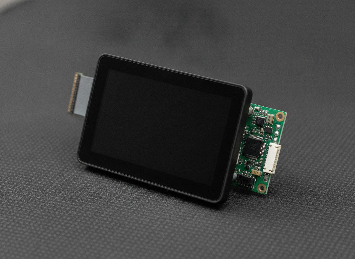 3.5 inch micro HMI panel with driver PCB, powered-off screen